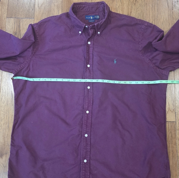 Ralph Lauren Classic Fit 100% Cotton Plum Button Down Long Sleeve Shirt. XXL - Picture 8 of 8